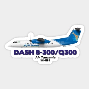 DeHavilland Canada Dash 8-300/Q300 - Air Tanzania Sticker